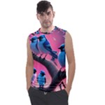 Violet Birds Men s Regular Tank Top