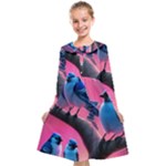 Violet Birds Kids  Midi Sailor Dress