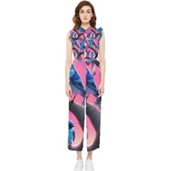 Women s Frill Top Chiffon Jumpsuit 