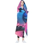 Violet Birds Wearable Blanket
