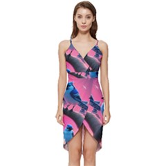 Wrap Frill Dress 