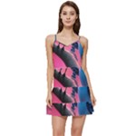 Violet Birds Short Frill Dress
