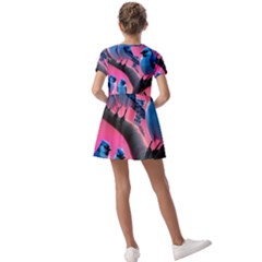 Kids  Short Sleeve Pinafore Style Dress 