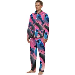 Men s Long Sleeve Velvet Pocket Pajamas Set 