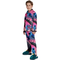 Kids  Long Sleeve Velvet Pajamas Set 