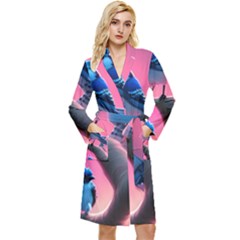 Long Sleeve Velvet Robe 