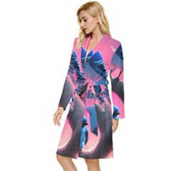 Long Sleeve Velvet Robe 