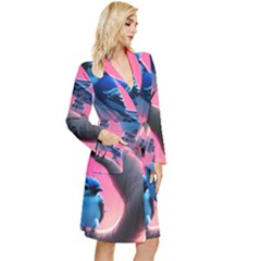 Long Sleeve Velvet Robe 