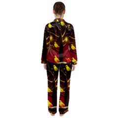 Women s Long Sleeve Satin Pajamas Set 