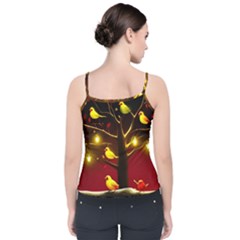 Velvet Spaghetti Strap Top 