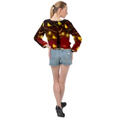 Banded Bottom Chiffon Top 