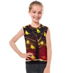 Yellow Birds Red Sky Kids  Mesh Tank Top