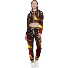Cropped Zip Up Lounge Set 