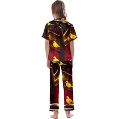 Kids  Satin Short Sleeve Pajamas Set 
