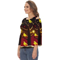 Cut Out Wide Sleeve Top 