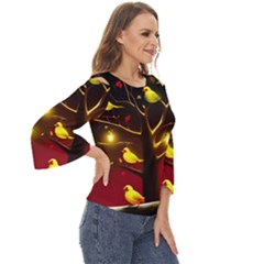 Cut Out Wide Sleeve Top 