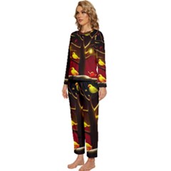 Womens  Long Sleeve Lightweight Pajamas Set 