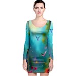 Through the Window Long Sleeve Bodycon Dress