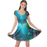 Through the Window Cap Sleeve Dress