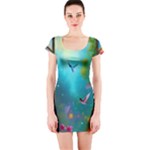 Through the Window Short Sleeve Bodycon Dress