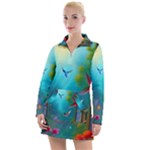 Through the Window Women s Long Sleeve Casual Dress