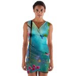 Through the Window Wrap Front Bodycon Dress