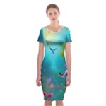 Through the Window Classic Short Sleeve Midi Dress