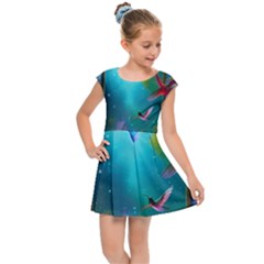 Kids  Cap Sleeve Dress 