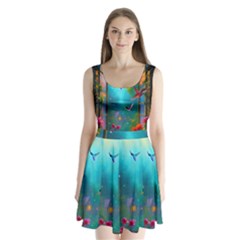 Split Back Mini Dress  