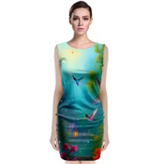 Sleeveless Velvet Midi Dress 