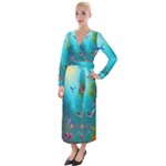 Through the Window Velvet Maxi Wrap Dress