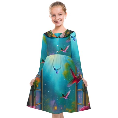 Through the Window Kids  Midi Sailor Dress from ArtsNow.com