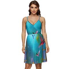 V-Neck Pocket Summer Dress  