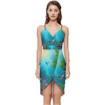 Through the Window Wrap Frill Dress