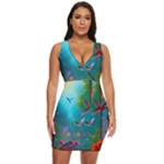 Through the Window Draped Bodycon Dress