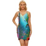 Through the Window Wrap Tie Front Dress