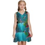 Through the Window Kids  Sleeveless Tiered Mini Dress