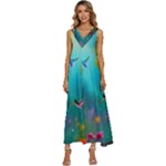 Through the Window V-Neck Sleeveless Loose Fit Overalls
