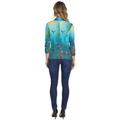 Women s One-Button 3/4 Sleeve Short Jacket 