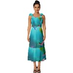 Through the Window Tie-Strap Tiered Midi Chiffon Dress