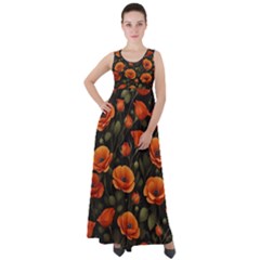 Empire Waist Velour Maxi Dress 