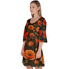 Velour Kimono Dress 