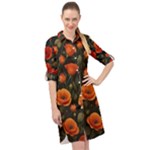 Repeating Patte C4ecc Repeating Patte 9bff2 Long Sleeve Mini Shirt Dress