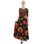 Repeating Patte C4ecc Repeating Patte 9bff2 Half Sleeves Maxi Dress