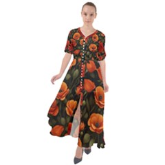 Waist Tie Boho Maxi Dress 