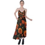 Repeating Patte C4ecc Repeating Patte 9bff2 Tie Back Maxi Dress