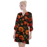 Repeating Patte C4ecc Repeating Patte 9bff2 Open Neck Shift Dress