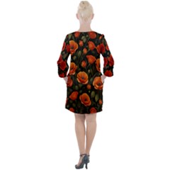 Open Neck Shift Dress 