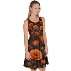 Knee Length Skater Dress With Pockets 