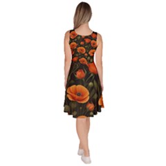 Knee Length Skater Dress With Pockets 